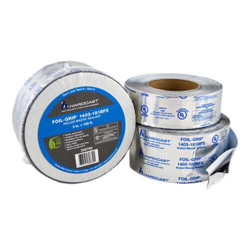 TAP013 - Foil Grip 1403 - Indoor/Outdoor Rolled Mastic Sealant, Unprinted, 3" x 100'.