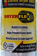 HDF408 - DryerFlex 4-Ply Flexible Dryer Vent Transition Hose